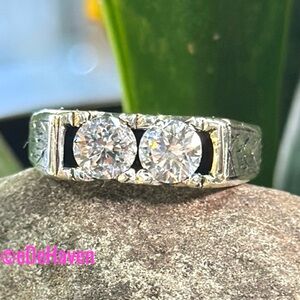 Custom Sterling CZ ring